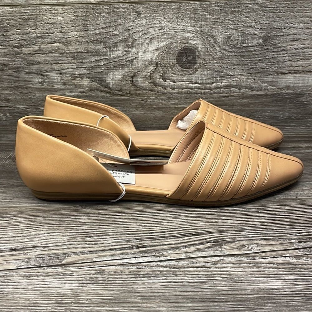 Women’s Two Piece Iris Tan Ballet Closed-Toe Slip-On Flats - A New Day - Picture 6 of 8